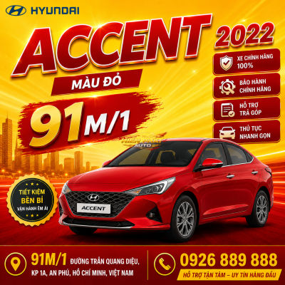 ACCENT 2022 ĐỎ AT 