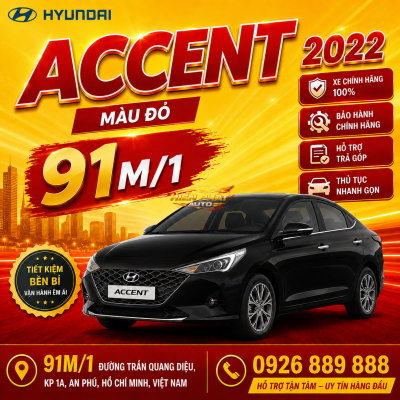 ACCENT 2022 ĐEN AT