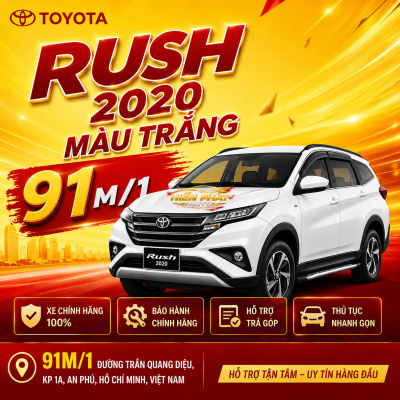 TOYOTA RUSH 2020 TRẮNG AT
