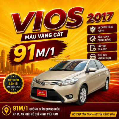 VIOS 2017 VÀNG CÁT MT
