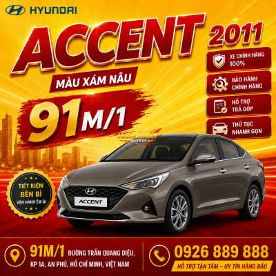 ACCENT 2011 XÁM AT