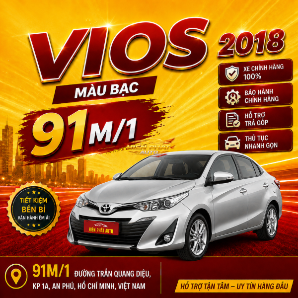 VIOS 2018 BẠC MT