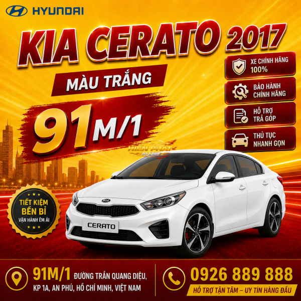 CERATO 2017 TRẮNG AT